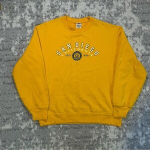 Vintage San Diego, California Yellow Crewneck Sweatshirt
